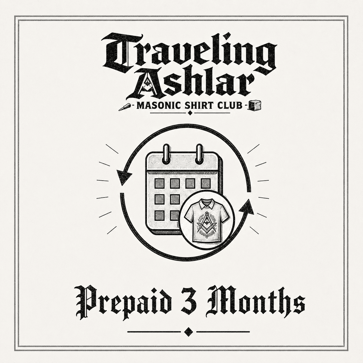 Traveling Ashlar 3 Month Membership