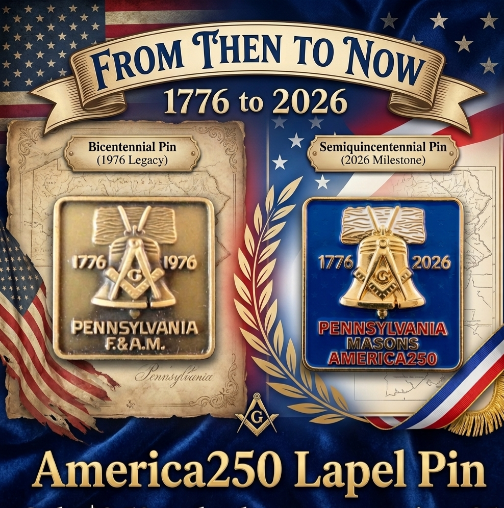 America250 Lapel - Image 2. Traveling Ashlar Masonic shirt club