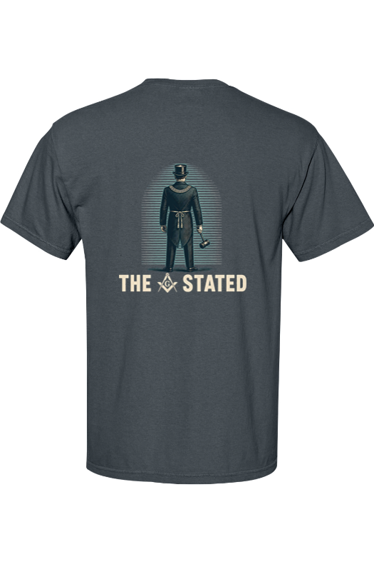 Stated meeting freemason pocket tee from Traveling Ashlar