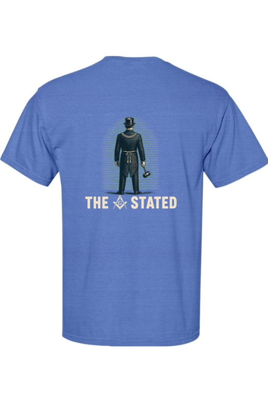 Stated meeting freemason pocket tee from Traveling Ashlar