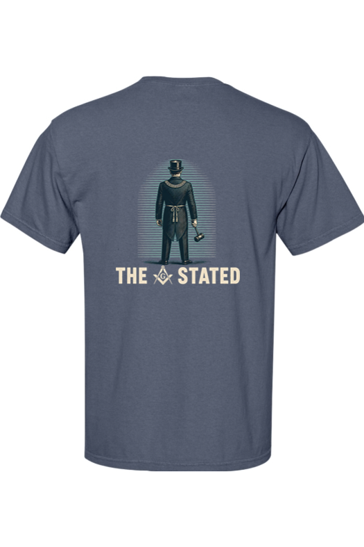 Stated meeting freemason pocket tee from Traveling Ashlar
