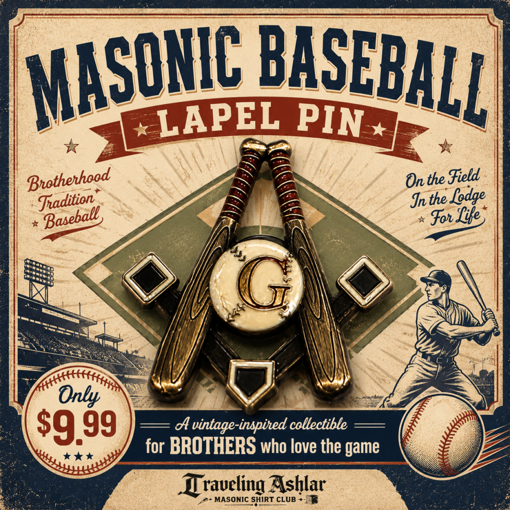 If You Know, You Know: Freemasonry, Baseball, and the Masonic Baseball Lapel Pin, masonic brotherhood story and freemason gift