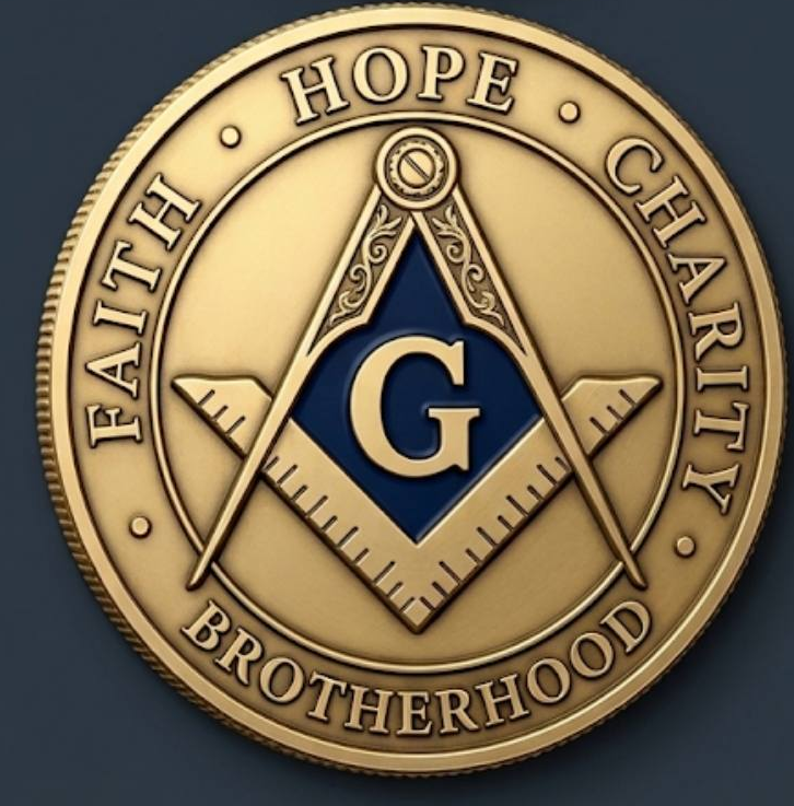 America250 Challenge Coins (Set of 2) - Image 4. Traveling Ashlar Masonic shirt club