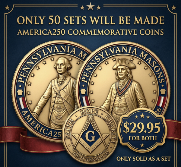 America250 Challenge Coins (Set of 2)