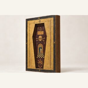 Masonic tracing board five-layer wooden relief three-quarter view