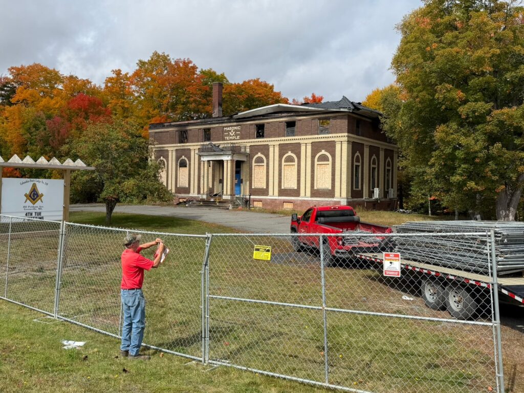 A Maine Lodge Is Rebuilding Its Temple Inside the Brick Walls That Survived the Fire